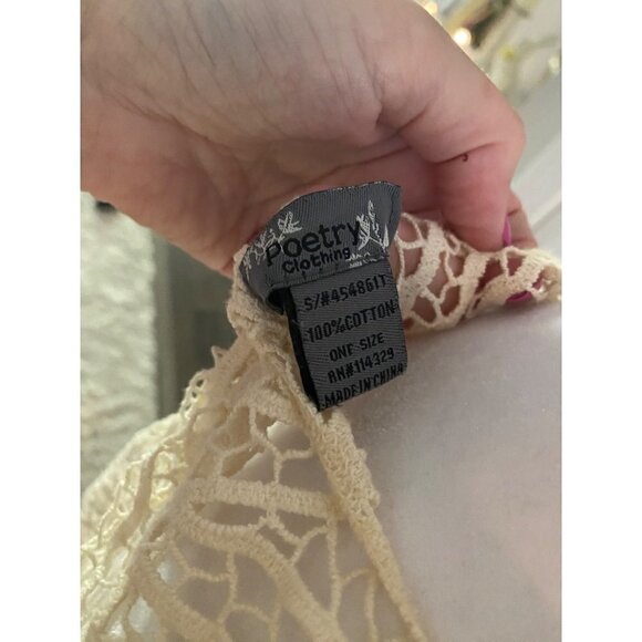 Poetry Clothing Mesh One Size Women's Open Front Kimono - Picture 3 of 6